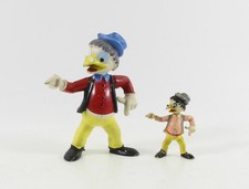 Micky Maus + Donald Duck === Walt Disney 2 x Düsentrieb Magnum + kl Heimo Figur