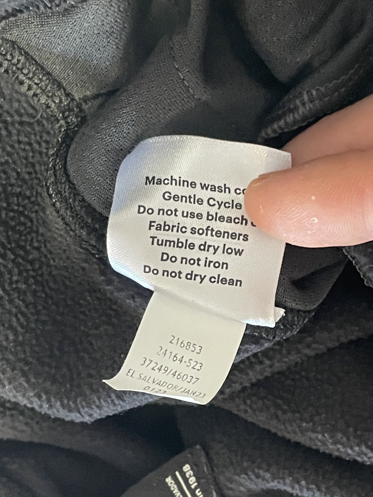 Rei Co-op Trailmade Fleece Pants Medium Short Mens Black Drawstring Tapered