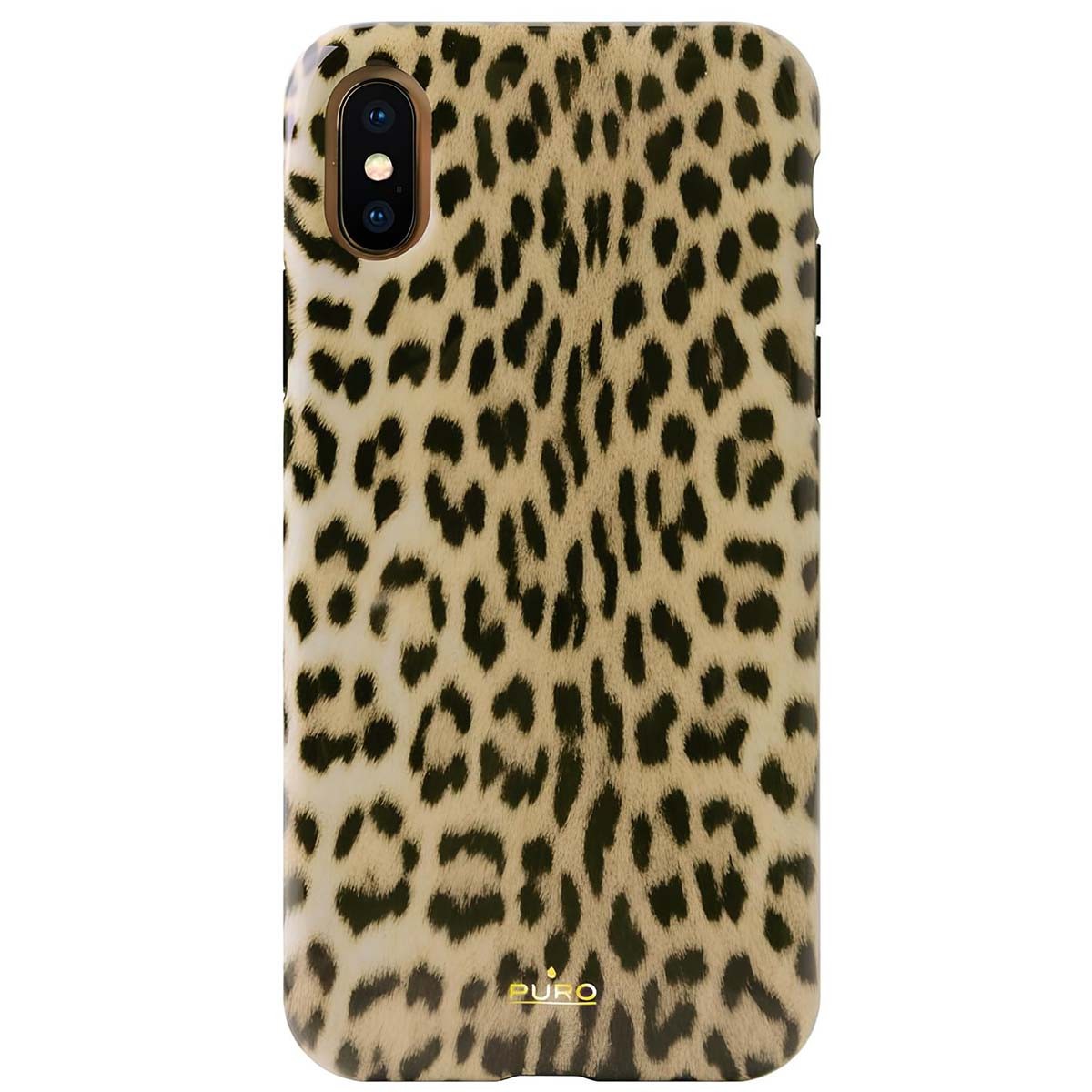 Coque robuste iPhone XS Max PURO protection intégrale léopard