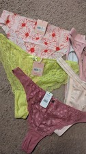 5 X  BOUX AVENUE ASSORTED  BRIEFS THONGS SIZE UK 14 NEW  RRP £54 BARGAIN