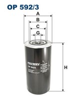 Filtron ÖLfilter OP 592/3 Anschraubfilter FüR NEW 260 180 600 Fiat 330 370 1000
