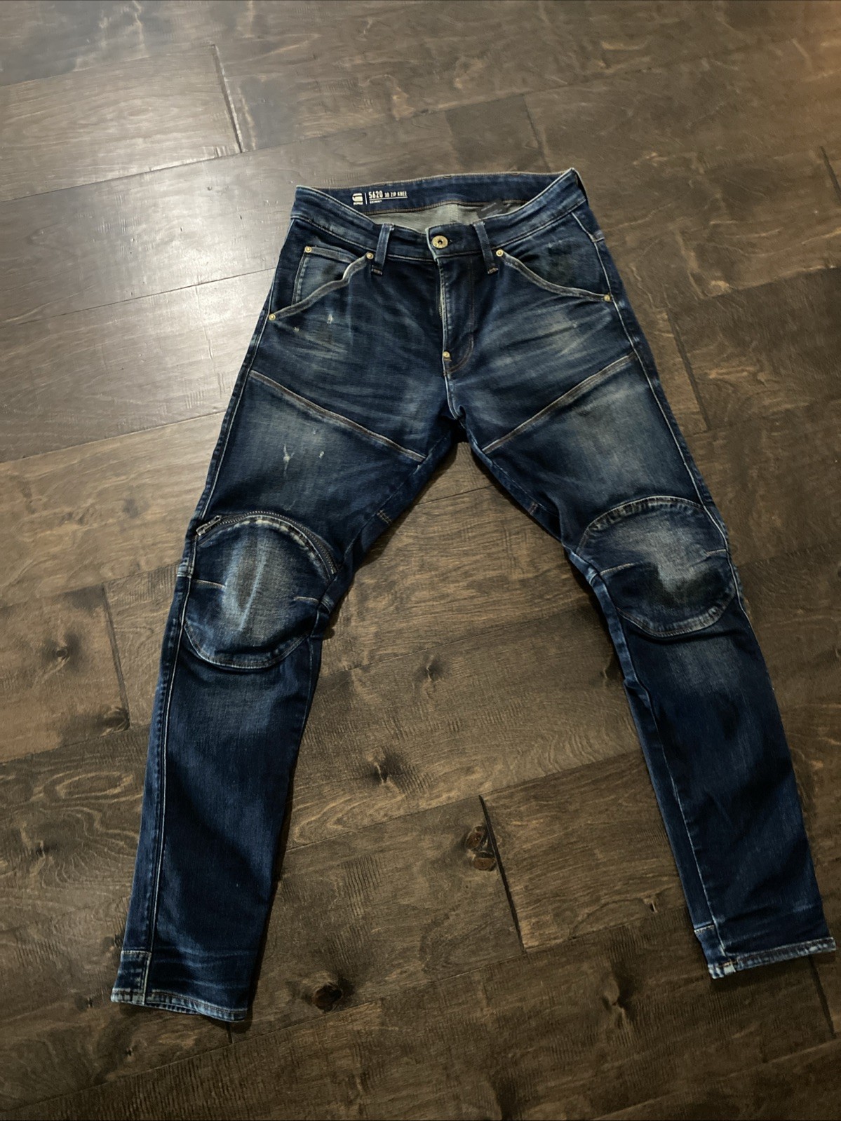 G-Star Raw 5620 3D Skinny Fit Jeans Double Knee Denim Men’s Size 29x30