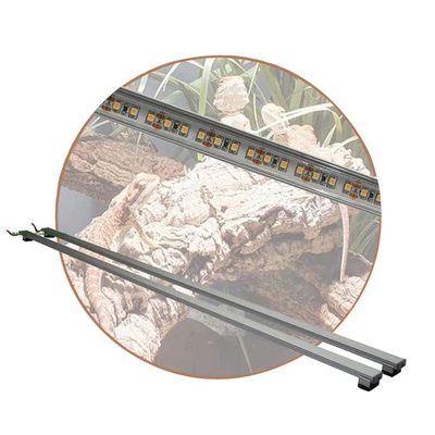 AQUARIUM PLÜDERHAUSEN Terrarium LED Beleuchtung Wüsten Reptilien Pflanzen LED 30 cm-200 cm Set 2