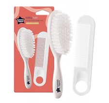 Tommee Tippee Essential Basics Brush and Comb Set White 2 Count (Pack of 1)