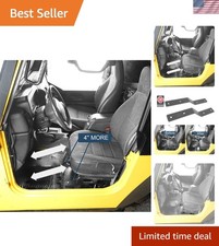 Black Steel Jeep Wrangler Tj Seat Adapter - Fits 1997-2006 Models Easy Install Black Steel Jeep Wrangler Tj Seat Adapter - Fits 1997-2006 Models Easy Install