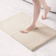 Madison Park Marshmallow Super Soft  Absorbent Bath Rug, 20 x 30, Natural