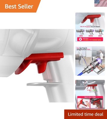Ergonomic Red Trigger Lock for Dyson V10 V11 V15 - Hands-Free Convenience