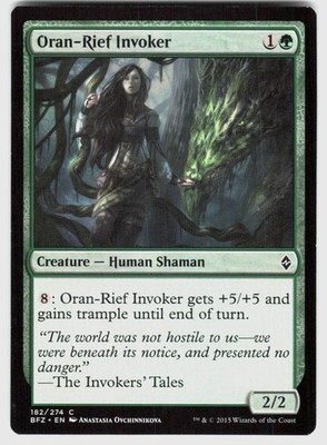 ORAN-RIEF INVOKER 182 C BATTLE FOR ZENDIKAR MAGIC: THE GATHERING NM/M