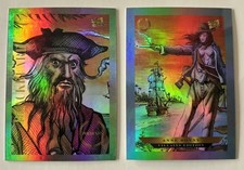 Blackbeard & Anne Bonny  Pirate Cards 2025 Pieces of the Past Villains Edition