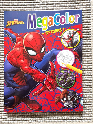 Marvel Spider-Man MegaColor Malbuch / Superhelden  Ausmalbuch mit Sticker