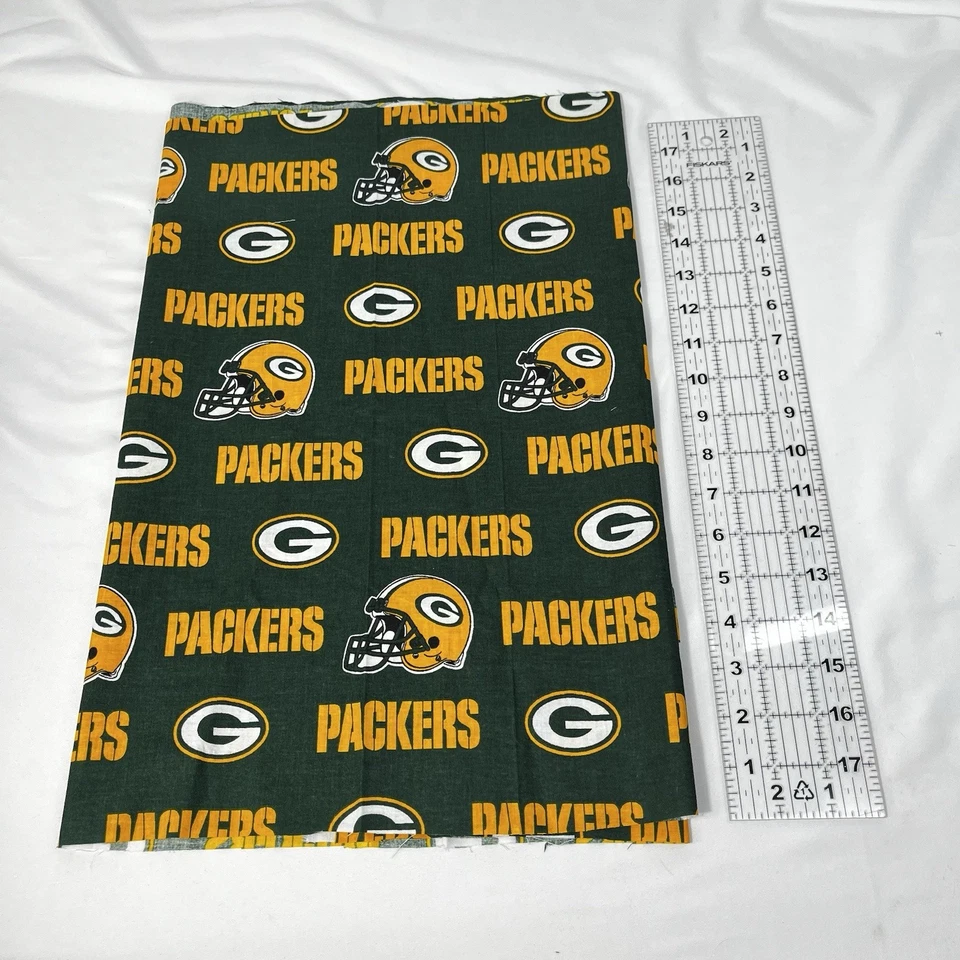 Green Bay Packers NFL. Licensed Fabric 48" Wide x 18" L Quilt Cotton - Image 3 of 4