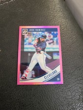 2018 Panini Donruss Optic Jose Ramirez #139 Pink Prizm
