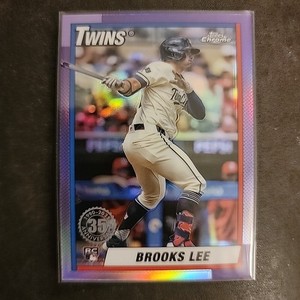 2025 Topps Chrome - 1990 Topps Baseball Brooks Lee #90CB-20 (RC) Twins