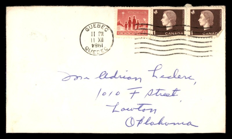 Mayfairstamps Canada 1964 Quebec to Lawton OK USA Cover cca_15959