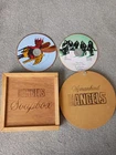 2 X LITTLE ANGELS WOODEN BOX CD SINGLE BUNDLE SOAPBOX / WOMANKIND 1992/93