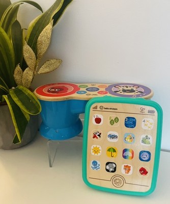 Baby Einstein Hape Magic Touch Drums & Magic Touch Curiosity Tablet funktionstüchtig 