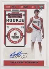 2019-20 Panini Contenders Rookie Ticket Sticker Jaylen Hoard #152 Auto 03c3