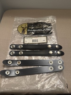 Safariland Model  65-9 4 Pack Belt Keeper High Gloss Chrome Snaps NEW