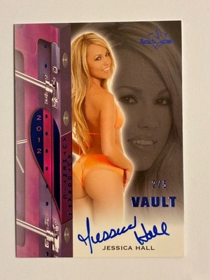 2012 Bench Warmer Vault Blue Auto 2/5 Jessica Hall Super Sharp Shape!