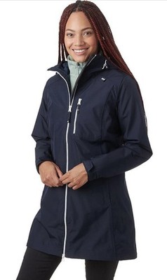 Helly Hansen Women's Long Belfast Insulated Jacket Winter Coat Navy 4X