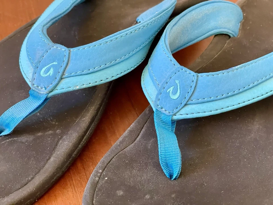 Босоножки женские OluKai OHANA 10 нейлон 20110-6VEE океанский синий бирюзовый цвет - Изображение 4 из 4