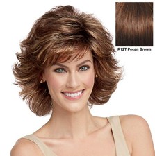 Raquel Welch Breeze 5" Wig - R12T Pecan Brown, HAIRUWEAR