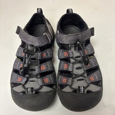 Keen Newport H2 Kids Sandals Sz 1 Gray Black Closed Toe Water Hiking Shoes