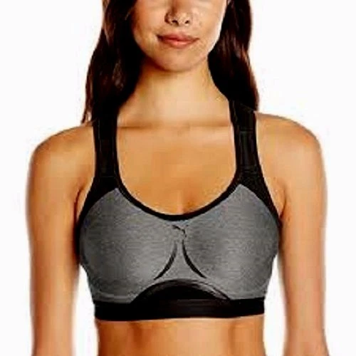 Puma Power Shape Adjustable Padded Sports Bra Grey/Black Size X