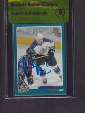 Dustin Brown Signed 2003-04 Topps Traded Rookie T113 Autograph Beckett Authentic