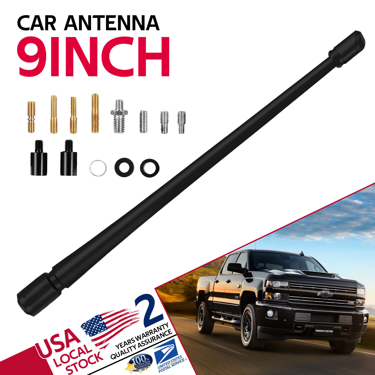 QLOUNI Car Stereo FM AM Radio Antenna, 16.4ft(5.5 Yard) Cable Hidden Radio Antenna With 3-M Adhesive, Hidden Windshield Dashboard Antenna Suitable For All Types Of Cars, Truck, Motorcycle, SUV