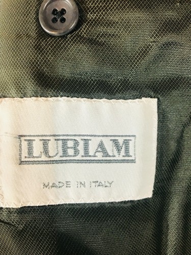 Lubiam LBM Italy Blue Check Wool Blend 1 Button Blazer Jacket US 40R, EURO 50R - Picture 6 of 8