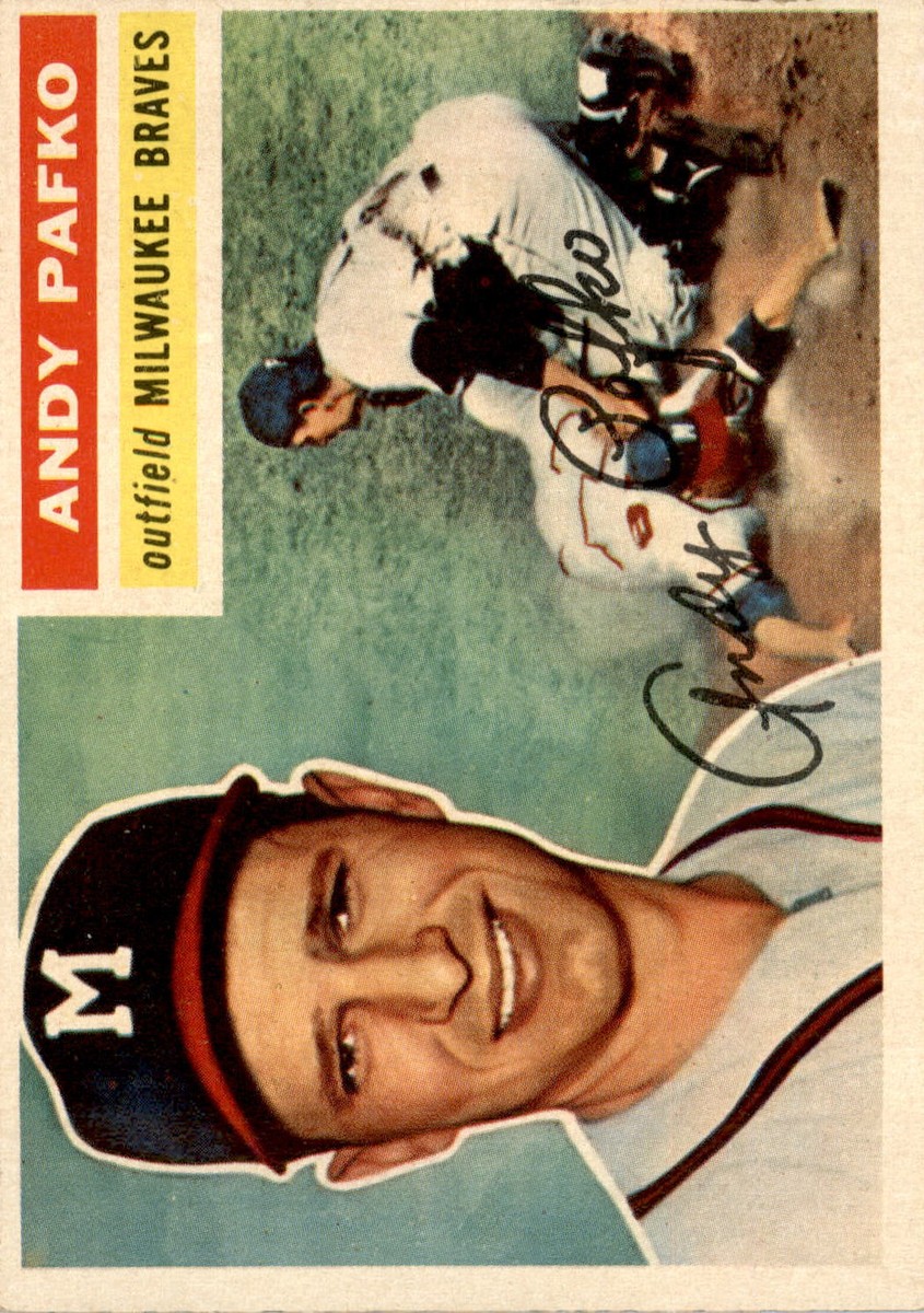 ゲームセンター・ゲームカード ANDY PAFKO 1956 TOPPS #312 PSA 8(OC) 1956 Topps Andy Pafko | PSA CardFacts®