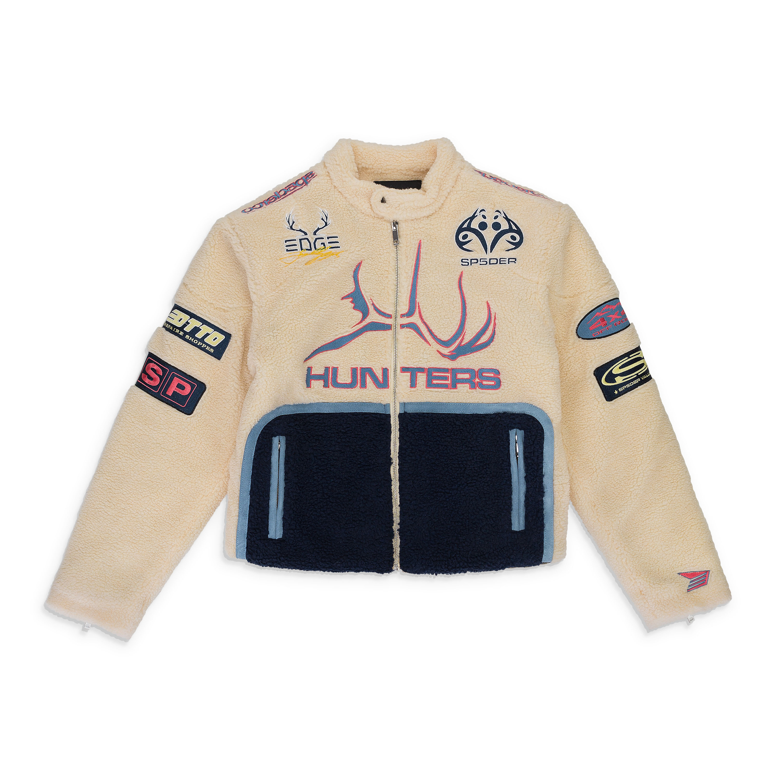 ПОЛЕВАЯ КУРТКА NWT SP5DER SHERPA MOTO CREAM, РАЗМЕР L $444