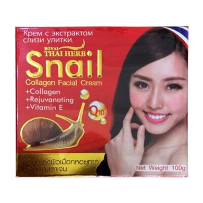Royal Thai Herb Snail Collagen Facial Cream, 100g, original Thailand