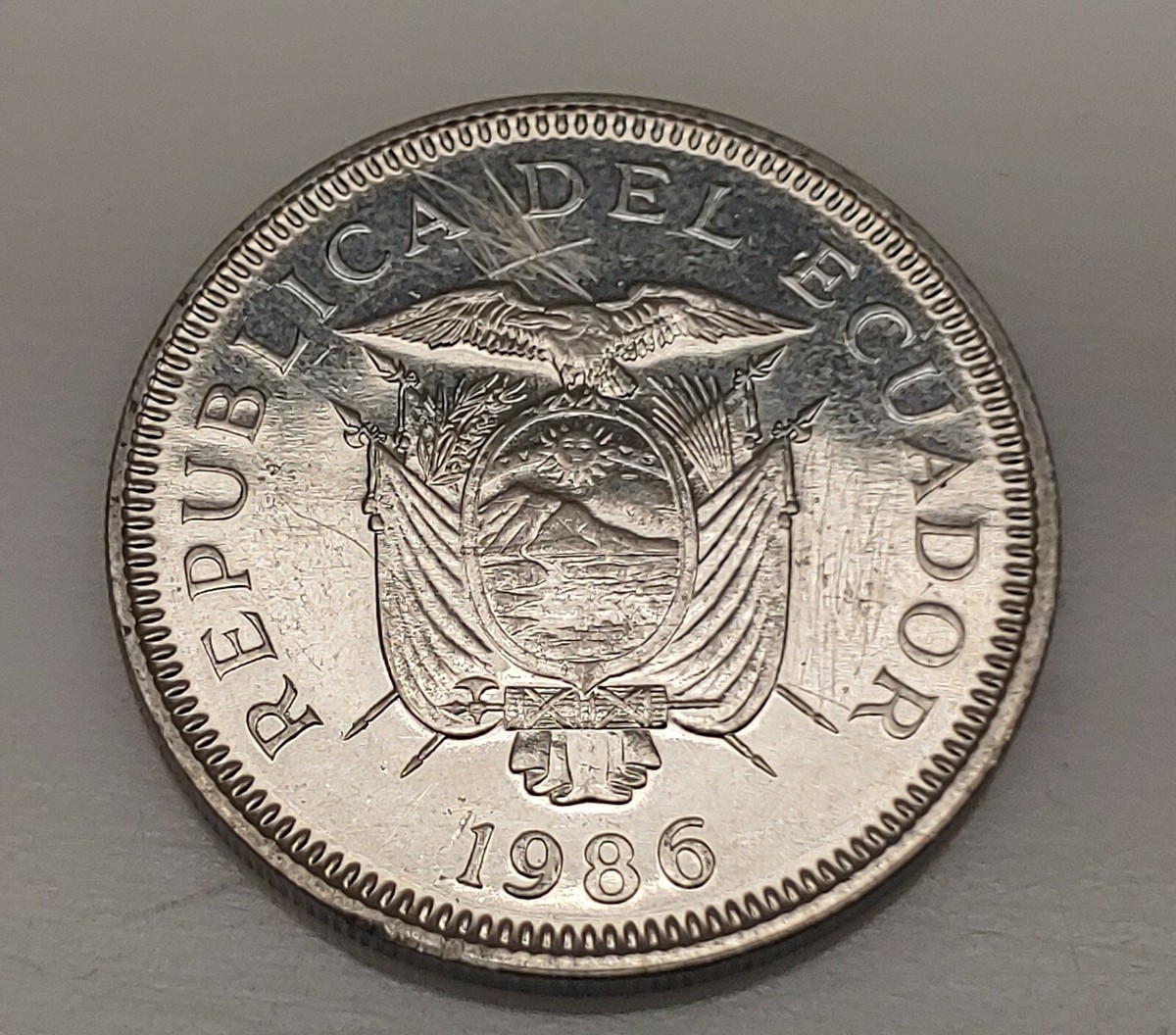 こころんunico ADDAYW1800 Ecuador, 1986 Un Sucre Coin | eBay