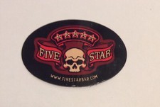 Five Star Bar Skull Los Angeles Flexible Rubber Fridge Magnet