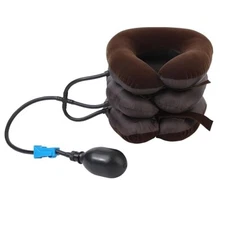 Neck Pillow for Travel Provides Double Support to The Head, Neck, and Chin-Black