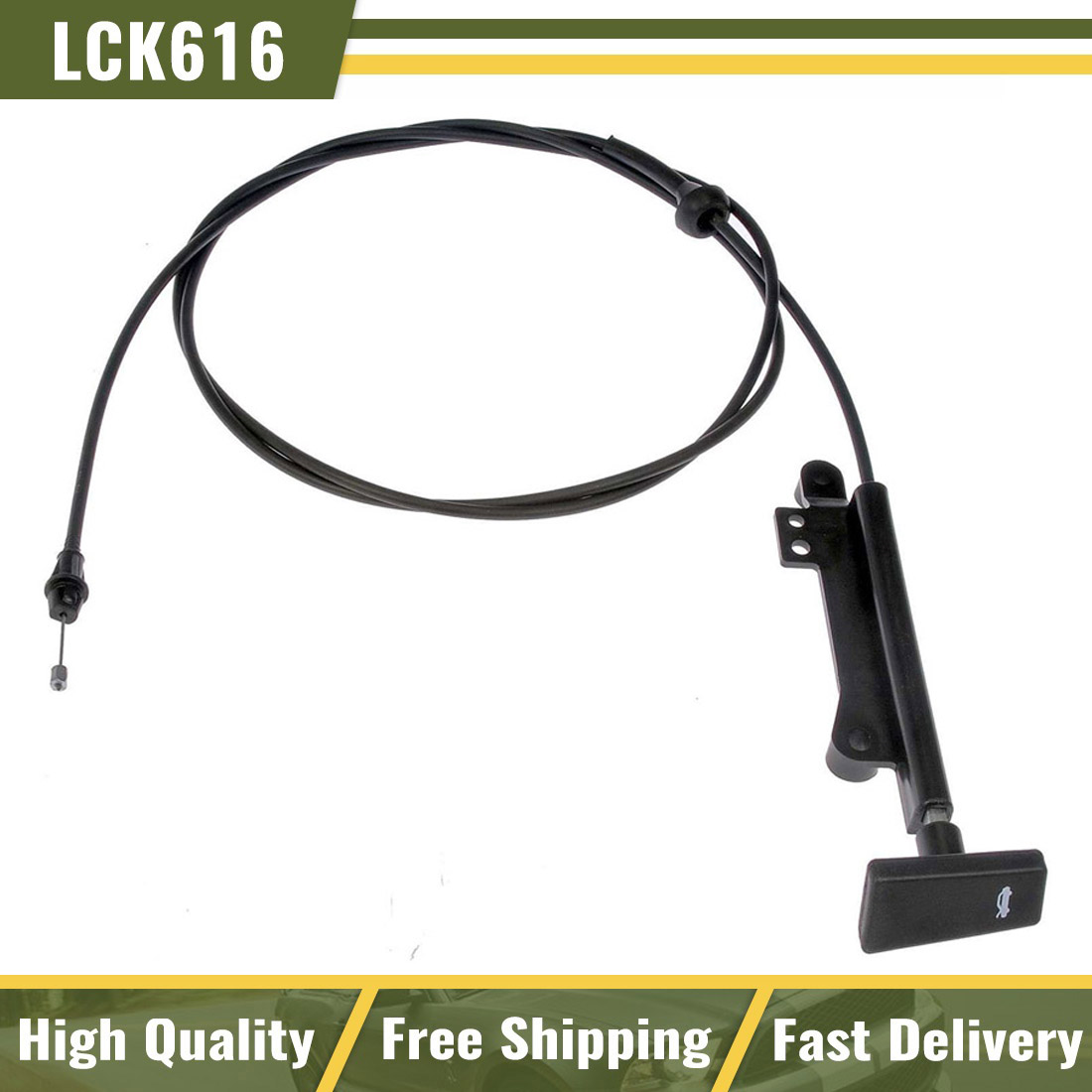 Dorman Hood Release Cable with Interior Handle Assembly Fits ford