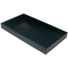 Black Plastic Jewelry Display Tray Storage Container Unit