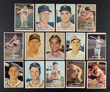 1957 Topps Baseball Lot 14 Cards