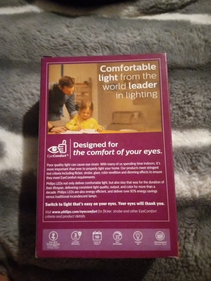 PHILLIPS LED SOFT WHITE LIGHT BULBS• 4 BULBS• 100W• 1500 LUMENS•INSTANT ON - Image 2 of 2