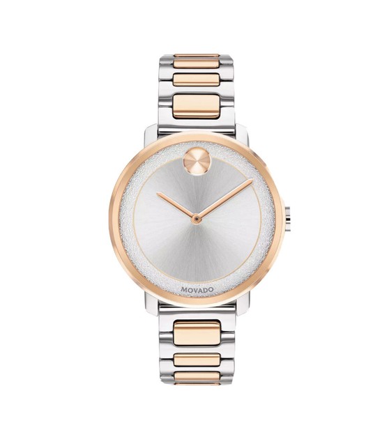 Movado Bold 34mm Quartz Silver Dial Two 
