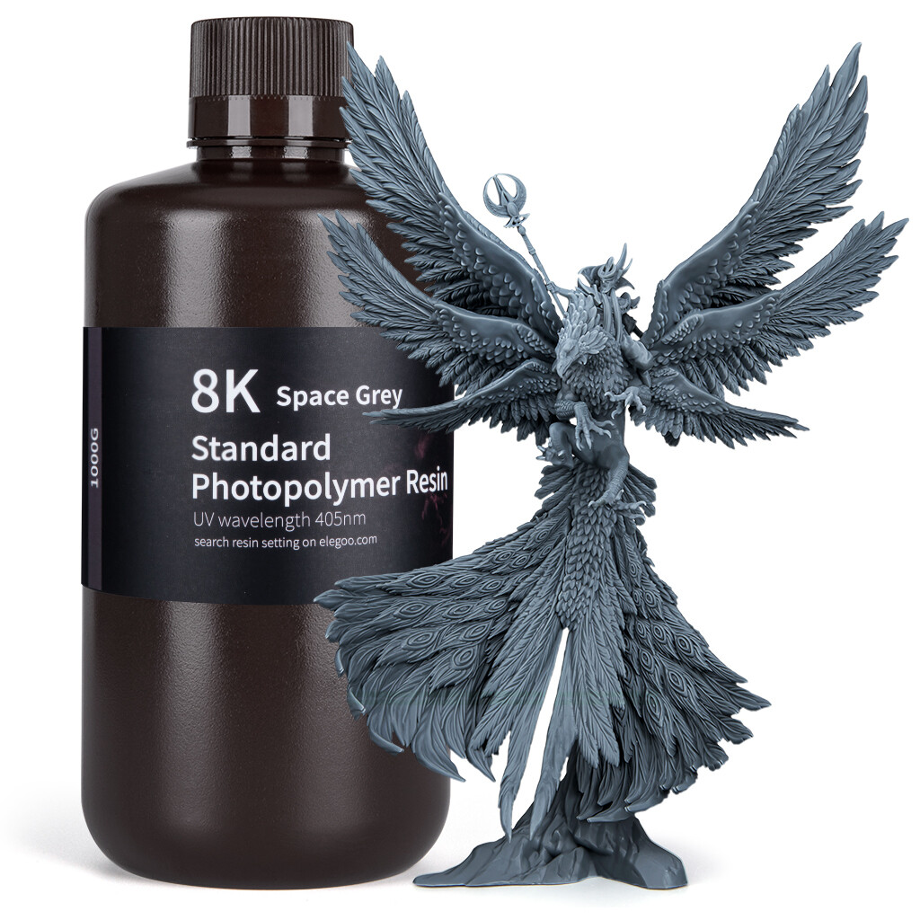 ELEGOO ABS-Like/Standard/8K/Water Washable/Tough/ABS 3.0 Pro Resin 1KG