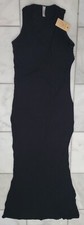 Popilush Built-In Shapewear Slip Long Lounge Dress Tank Straps XXL Black Stretch