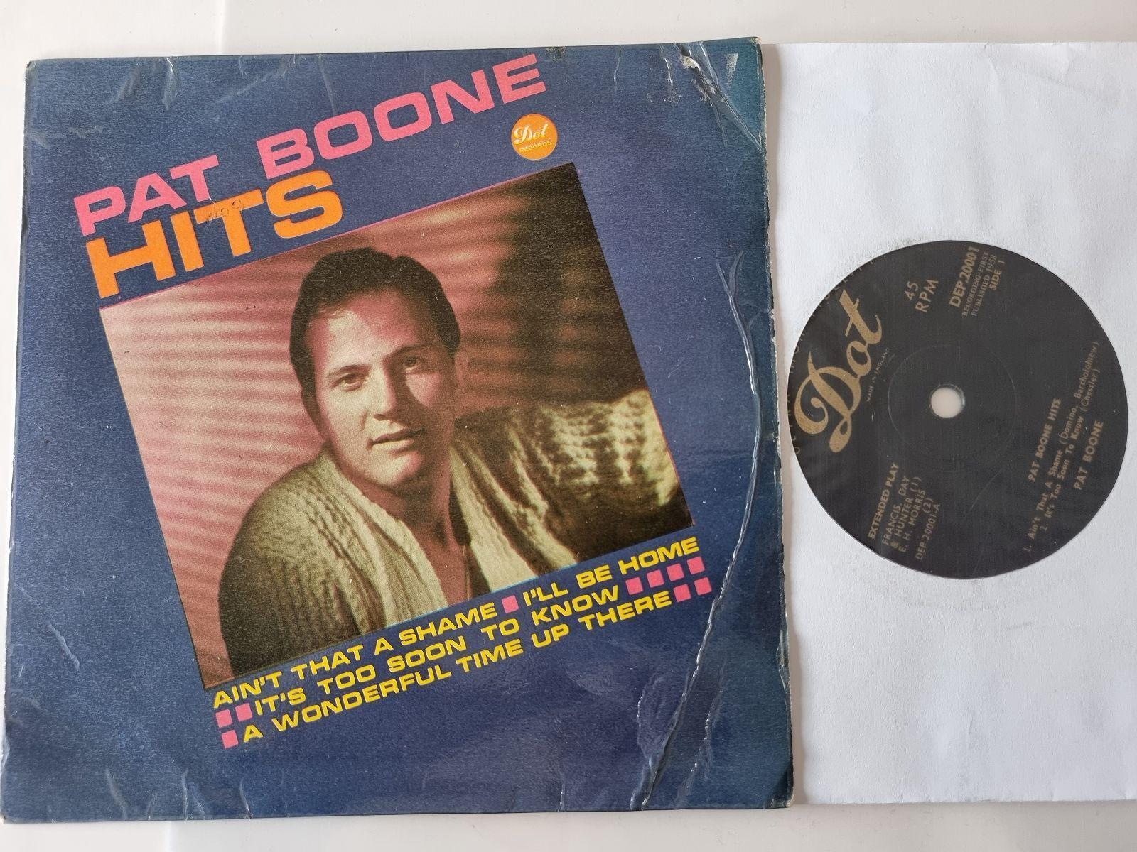 7"" Single Pat Boone - Hits/ Ain't that a shame Vinyl UK