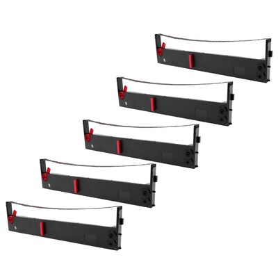 5x Farbband für Tally Genicom T2045 MT490 MT460 T2155 T2070 T2060 T2055 Schwarz