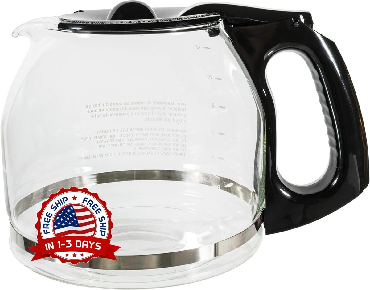 Yabano Jarra De Cristal 1,5 L Con Tapa Negra – Apta Lavavajillas Para Cafetera Yabano Household