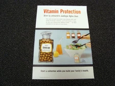 Circa 1960s Upjohn Unicap Spice Jar Vitamins Poster