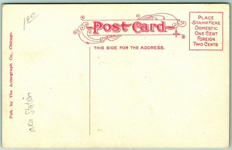 Norris Station Lunch House Yellowstone Park Wyoming WY Unused DB