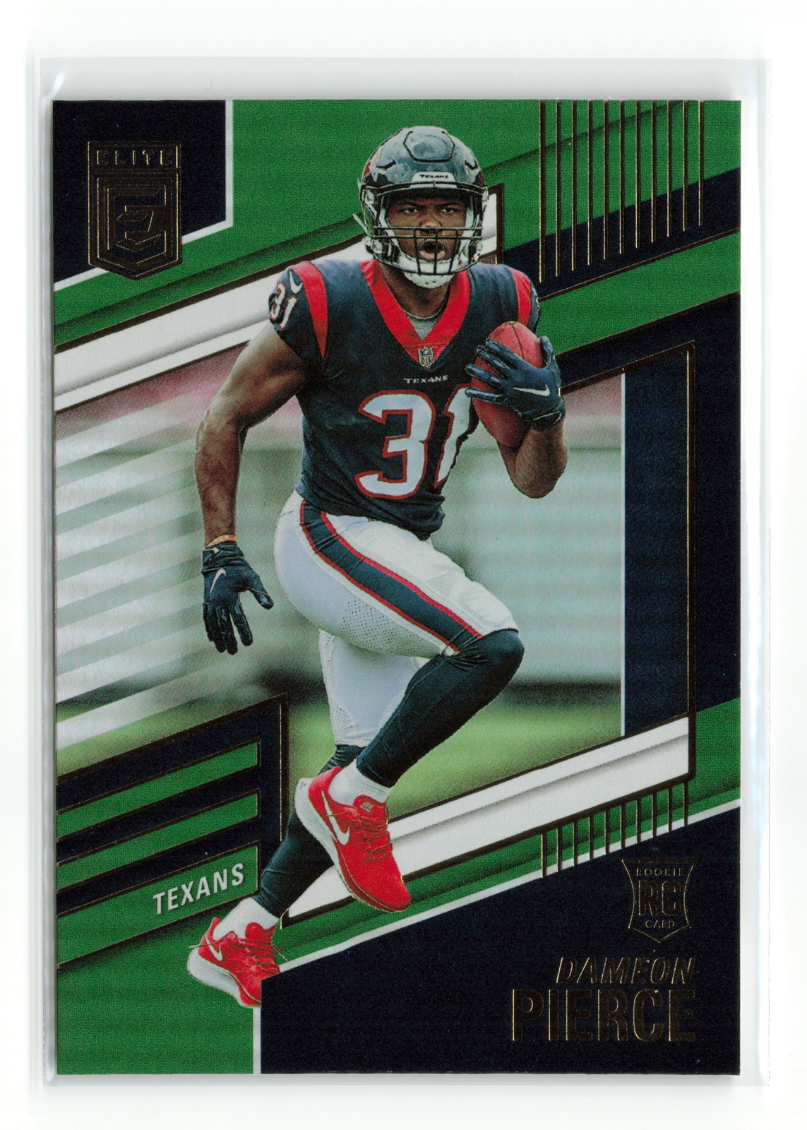 DAMEON PIERCE #161 RC 2022 PANINI DONRUSS ELITE TEXANS GREEN